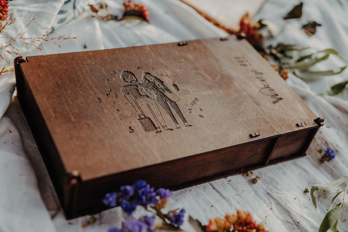 usb wood box