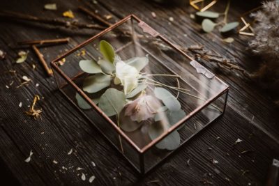 glass box for photos and usb